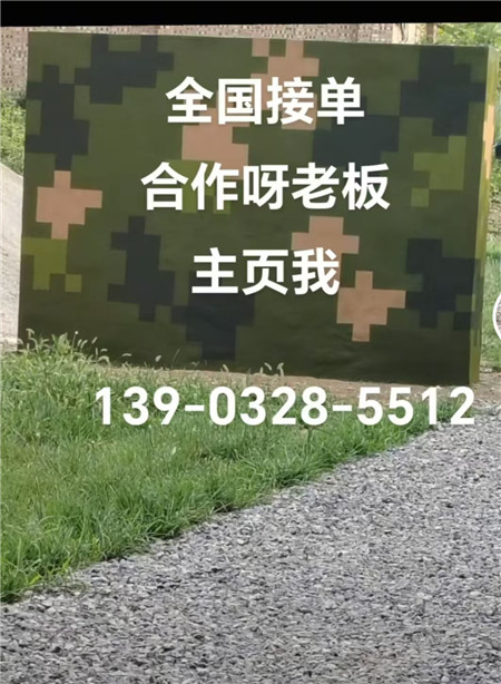 昆玉专业迷彩漆施工：围墙防护数码漆